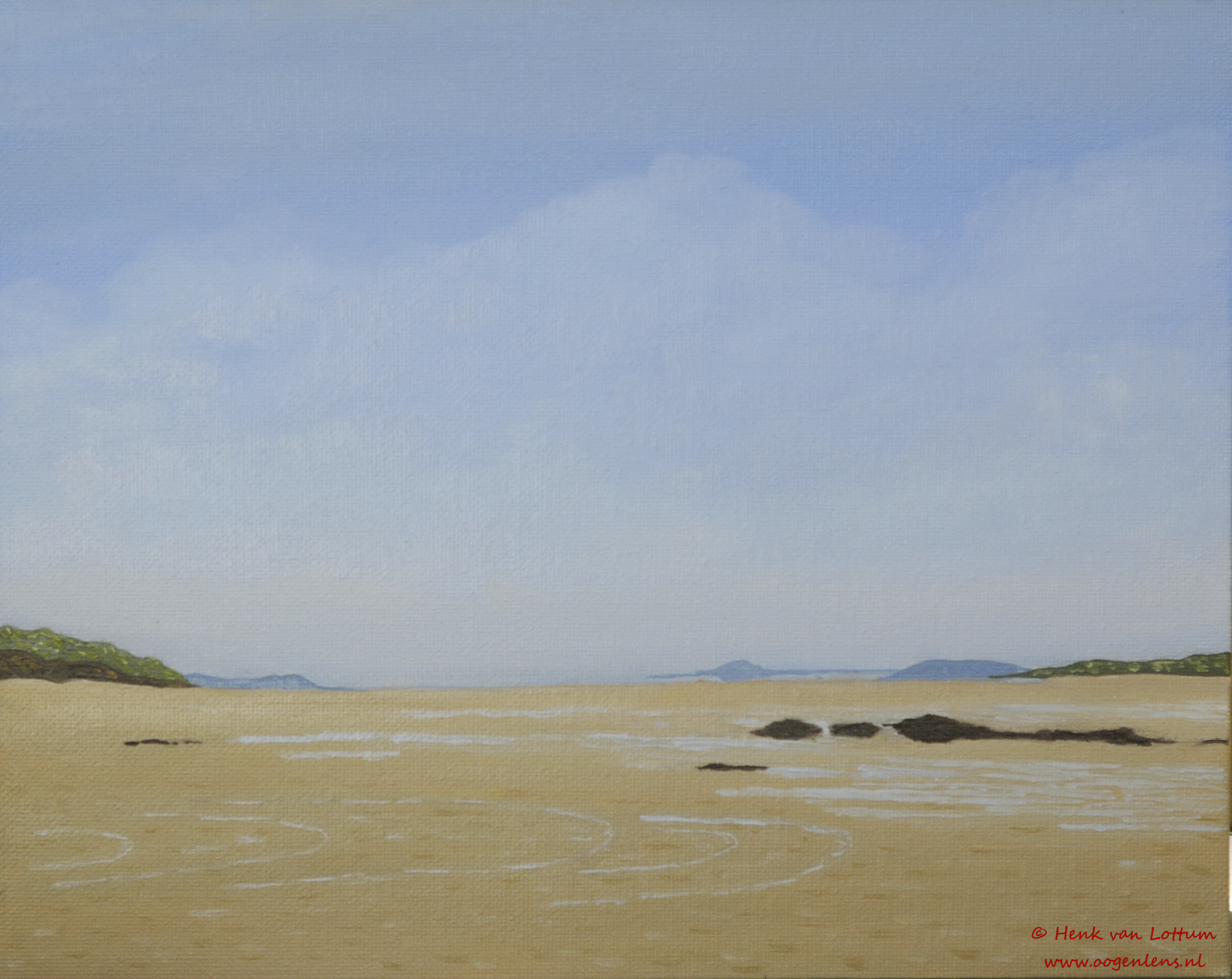 Pointe du Chevet - olieverf op board, 24 x 32 cm