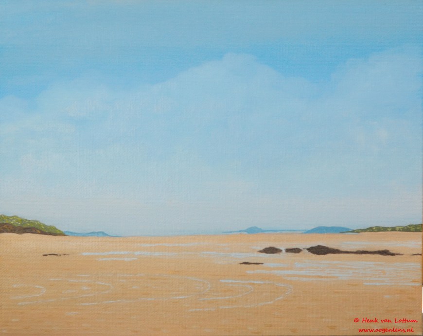Pointe du Chevet - olieverf op board, 24 x 32 cm