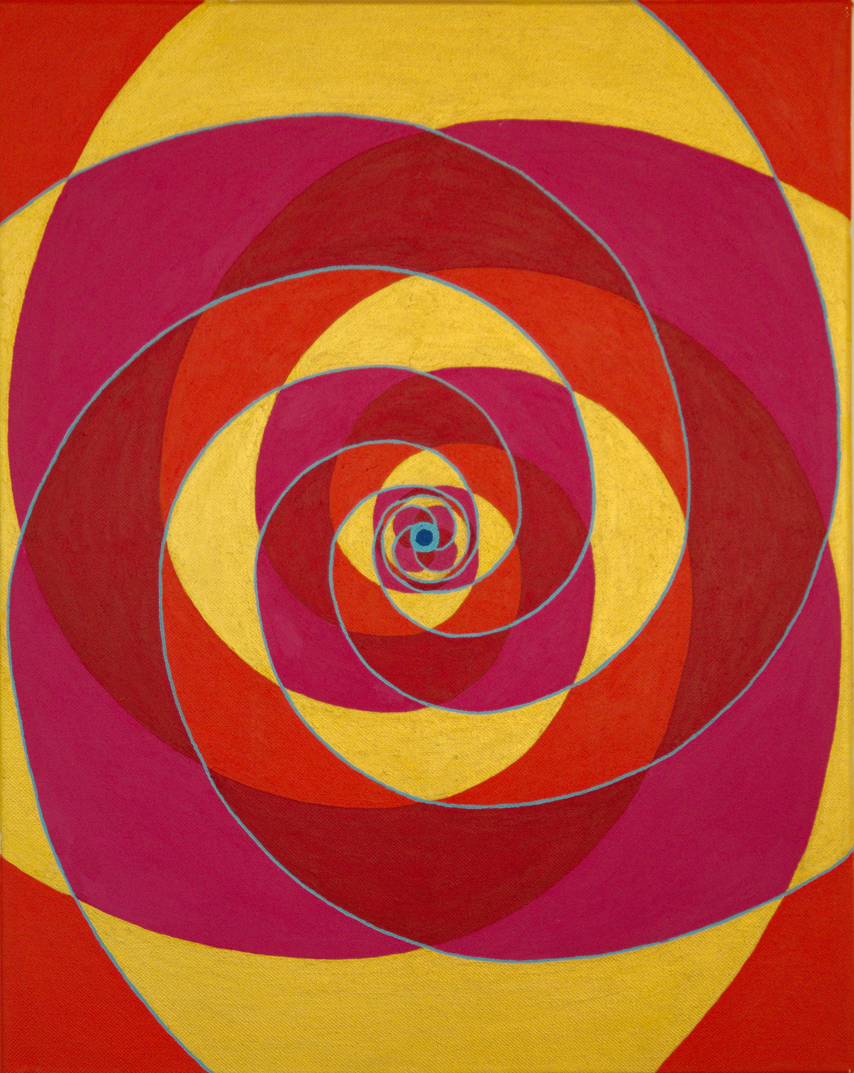 Fibonacci 2 - acryl op canvas - 60 x 40 cm