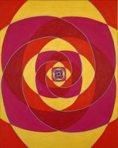 Fibonacci 2 - acryl op canvas - 60 x 40 cm