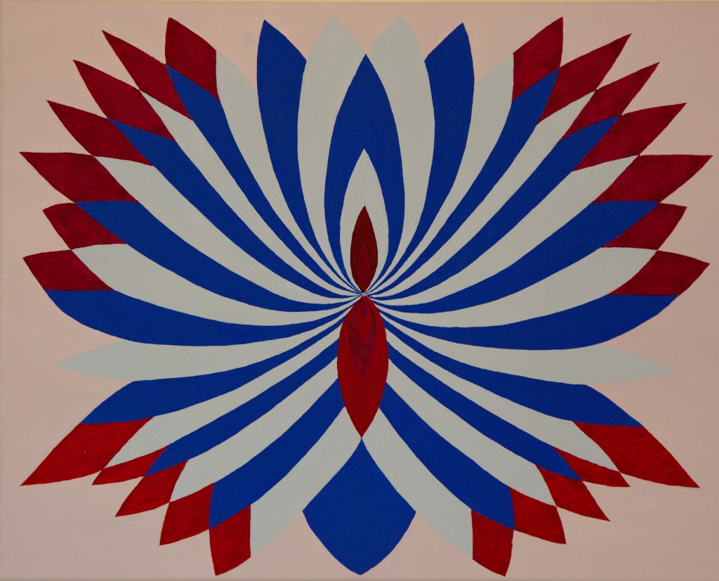 Fibonacci 1 - acryl op canvas - 60 x 40 cm