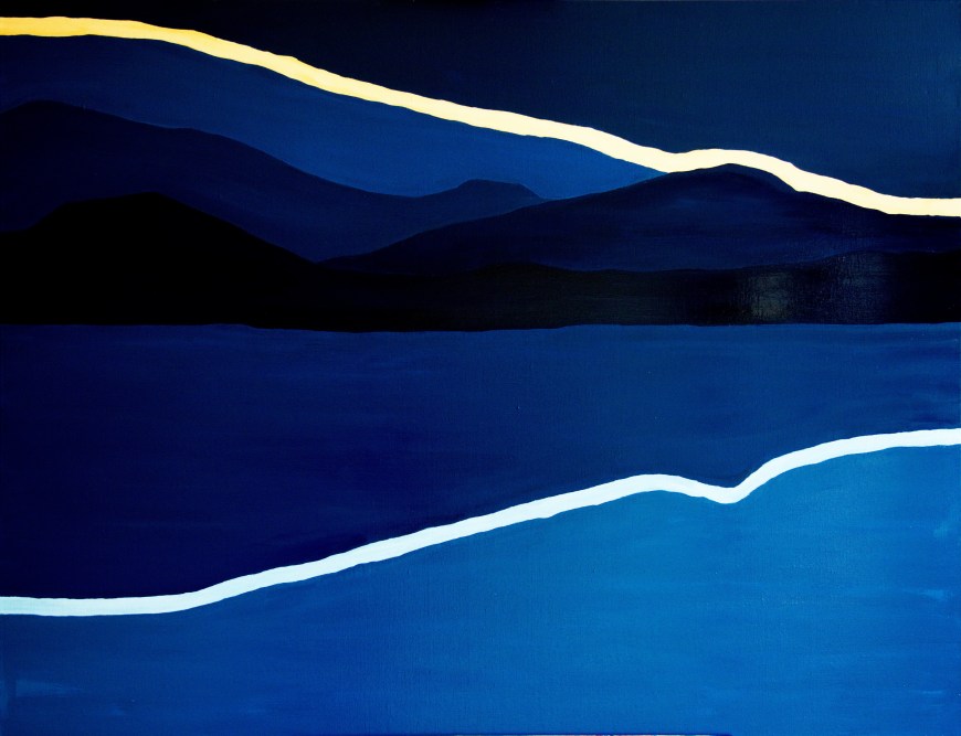 Dag breekt aan- olieverf op canvas - 120 x 100 cm