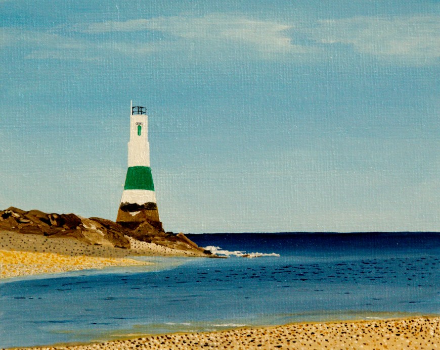 Daout - olieverf op board, 24 x 32 cm