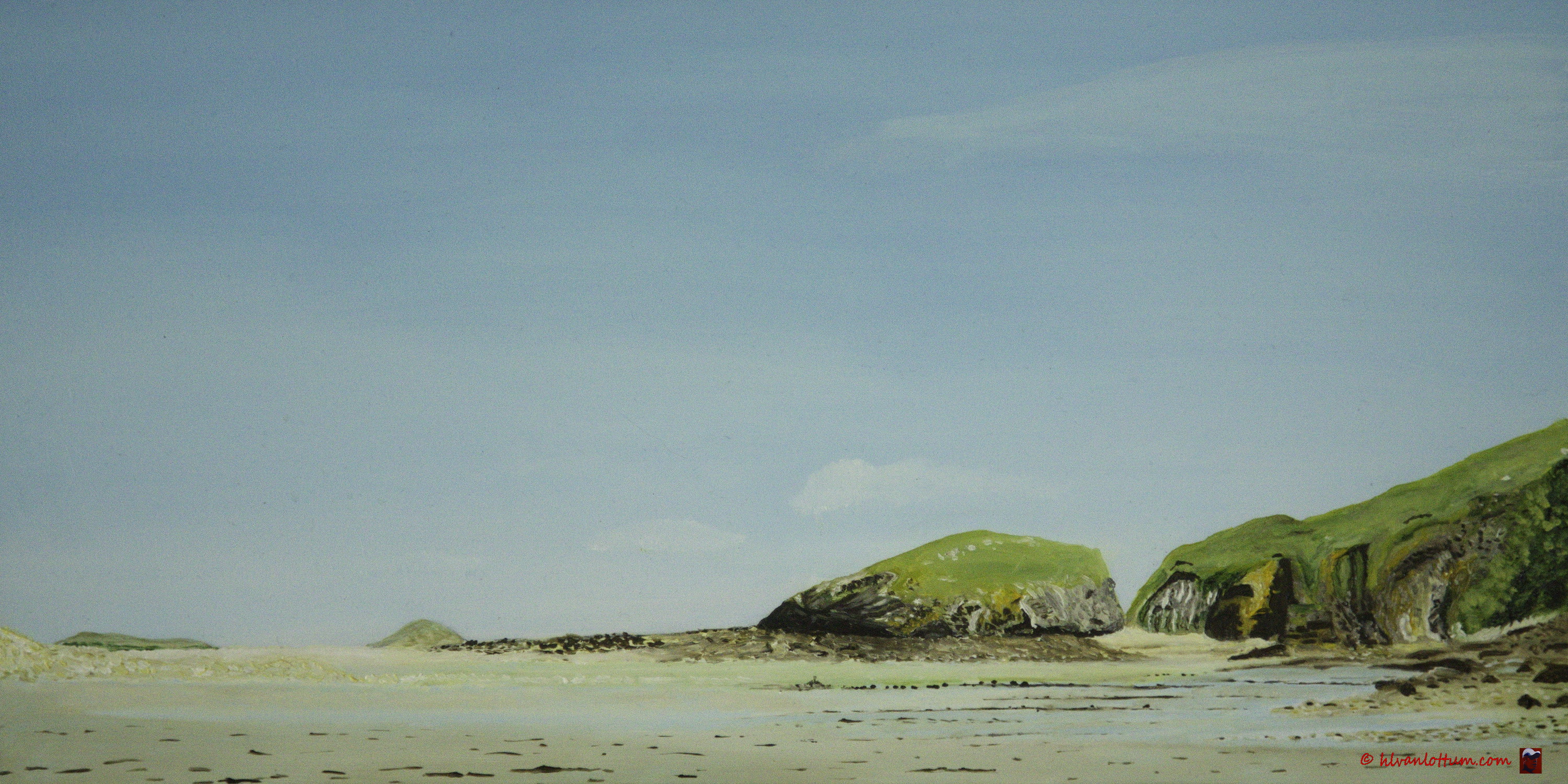 Jospinet, Bretagne olieverf op paneel 20 x 40 cm