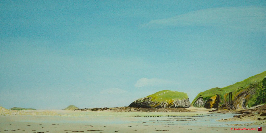 Jospinet, Bretagne olieverf op paneel 20 x 40 cm