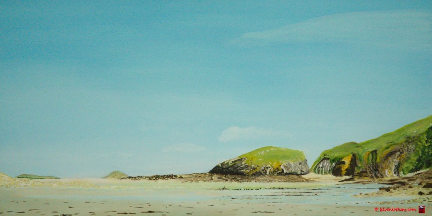 Jospinet, Bretagne olieverf op paneel 20 x 40 cm