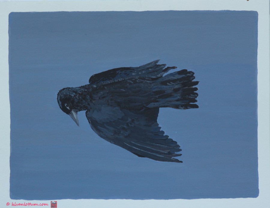 Dood - acryl op papier - 41 x 32 cm