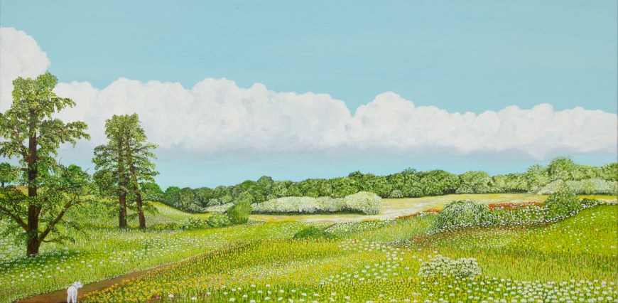 Mijn paradijs - olieverf op canvas - 60 x 120 cm
