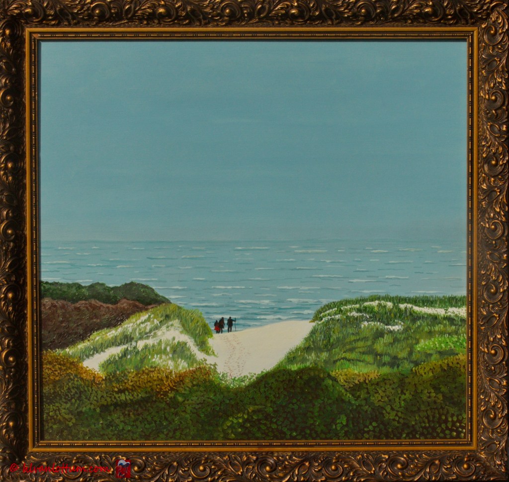 Uitzicht - olieverf op paneel - 49 x 46 cm