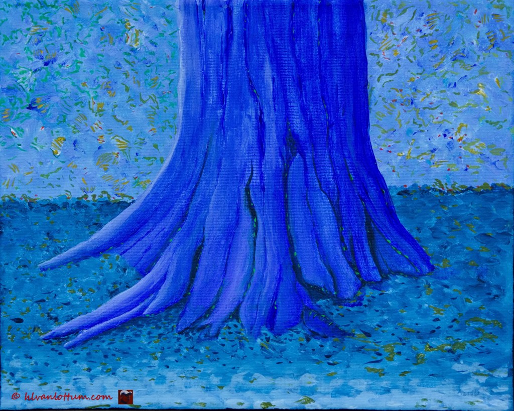 Beukenvoet 1 - acryl op canvas 30 x 24 cm