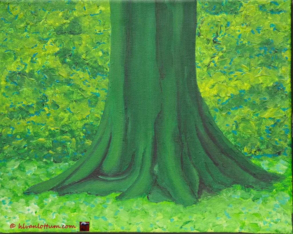 Beukenvoet 3 - acryl op canvas 30 x 24 cm