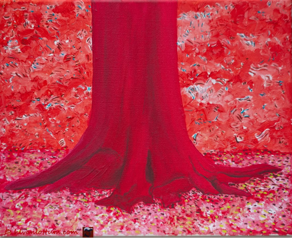 Beukenvoet 4 - acryl op canvas 24 x 30 cm