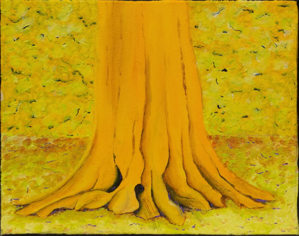 Beukenvoet 6 - acryl op canvas 24 x 30 cm