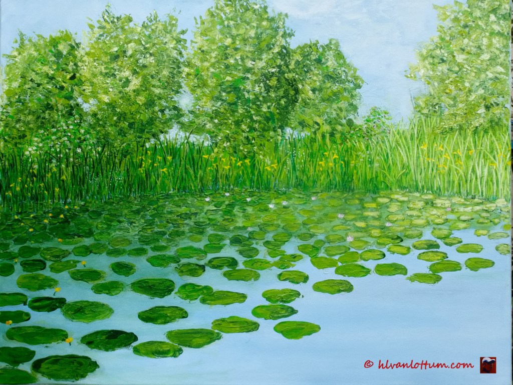 's Morgensvroeg - acryl op canvas 80 x 60 cm