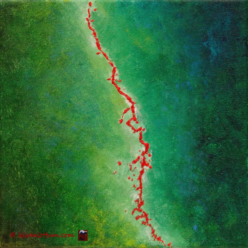 Vierkant 2 - olieverf op doek 20 x 20 cm