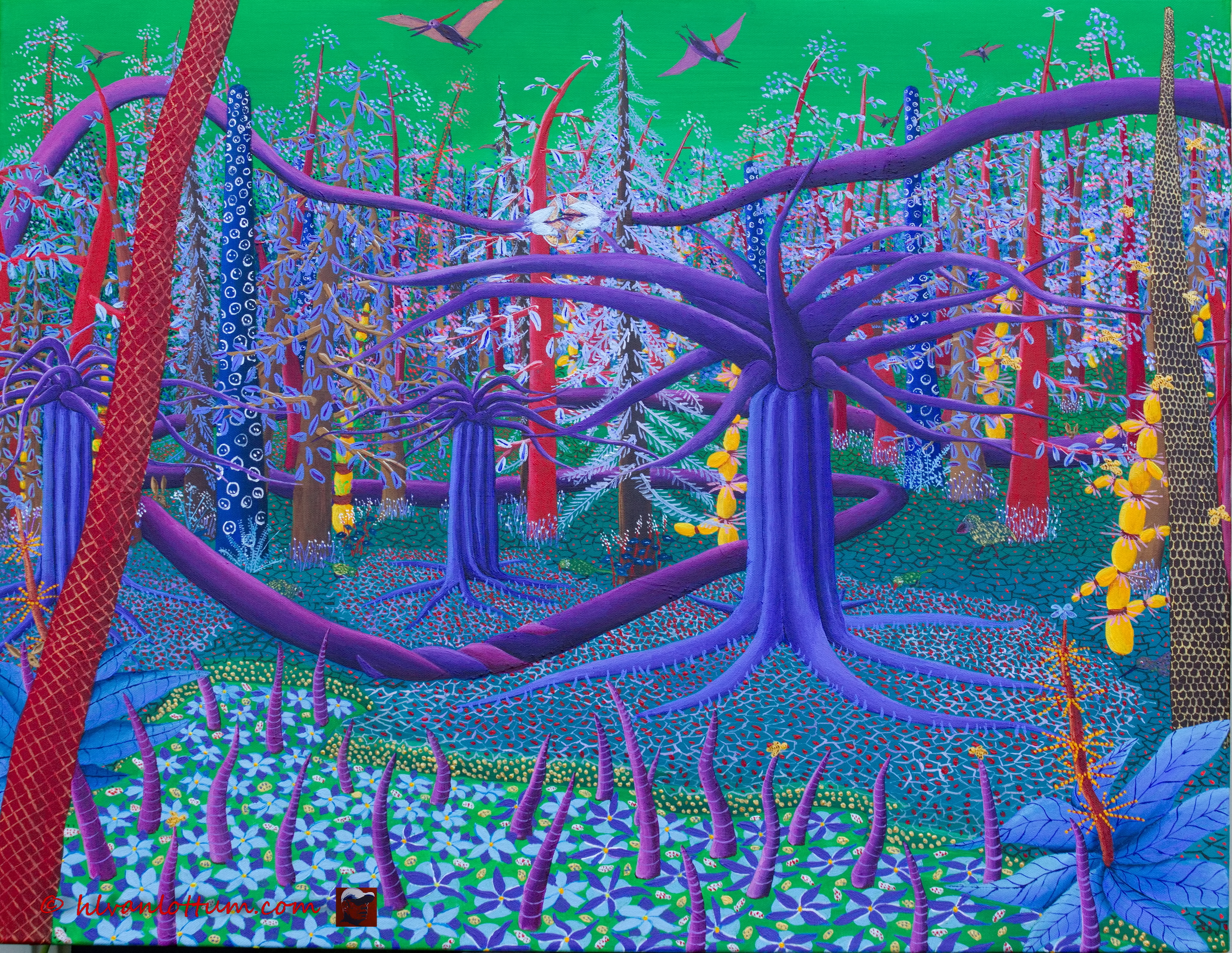 De ontmoeting - acryl op canvas 90x70 cm